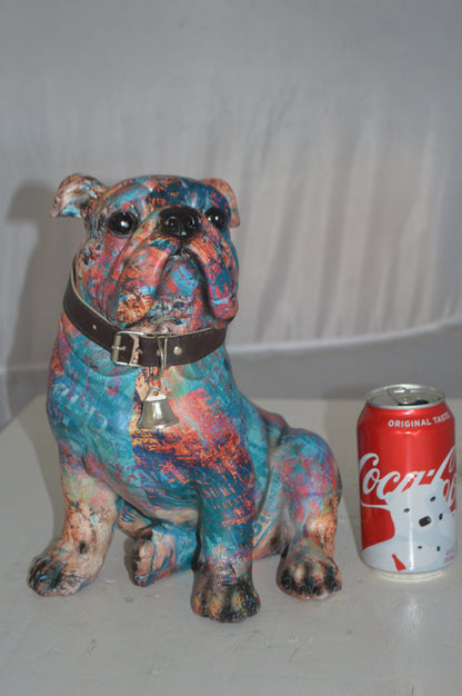 Modern playful Bulldog made of Resin -  Size: 9"L x 8"W x 12"H.