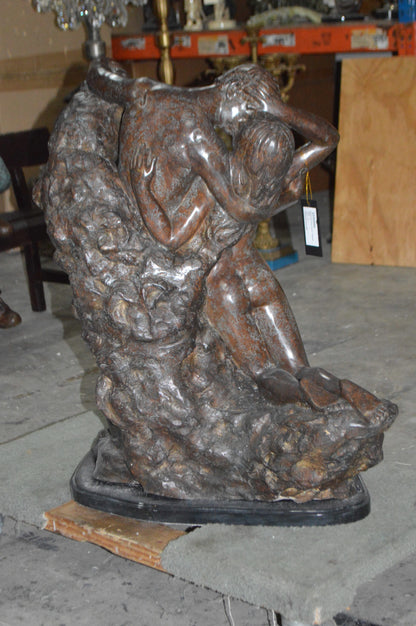 Lovers replica by Rodin Bronze Statue -  Size: 28"L x 18"W x 32"H.