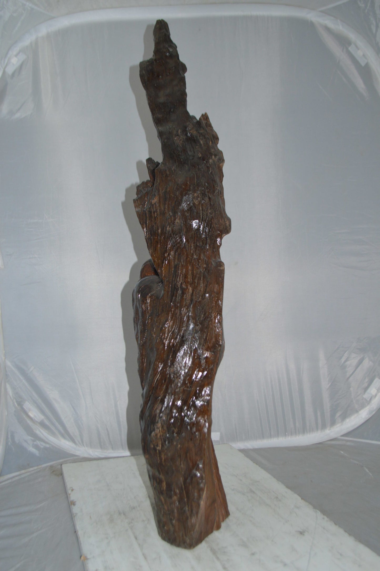 Wood Carved Buddha CC4 -  Size: 15"L x 10"W x 45"H.