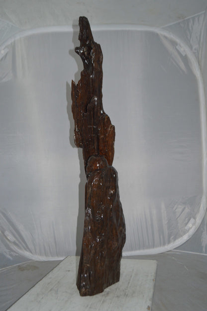 Wood Carved Buddha CC4 -  Size: 15"L x 10"W x 45"H.