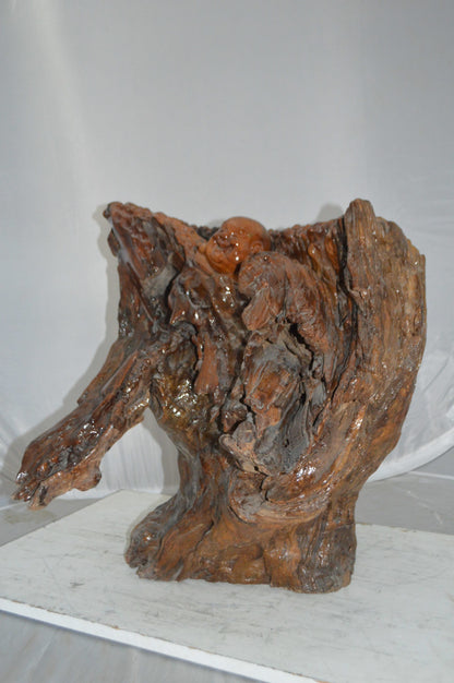 Wood Carved Buddha CC5 -  Size: 27"L x 24"W x 24"H.