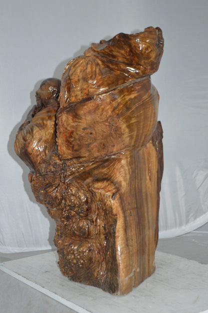 Wood Carved Buddha CC6 -  Size: 26"L x 20"W x 29"H.