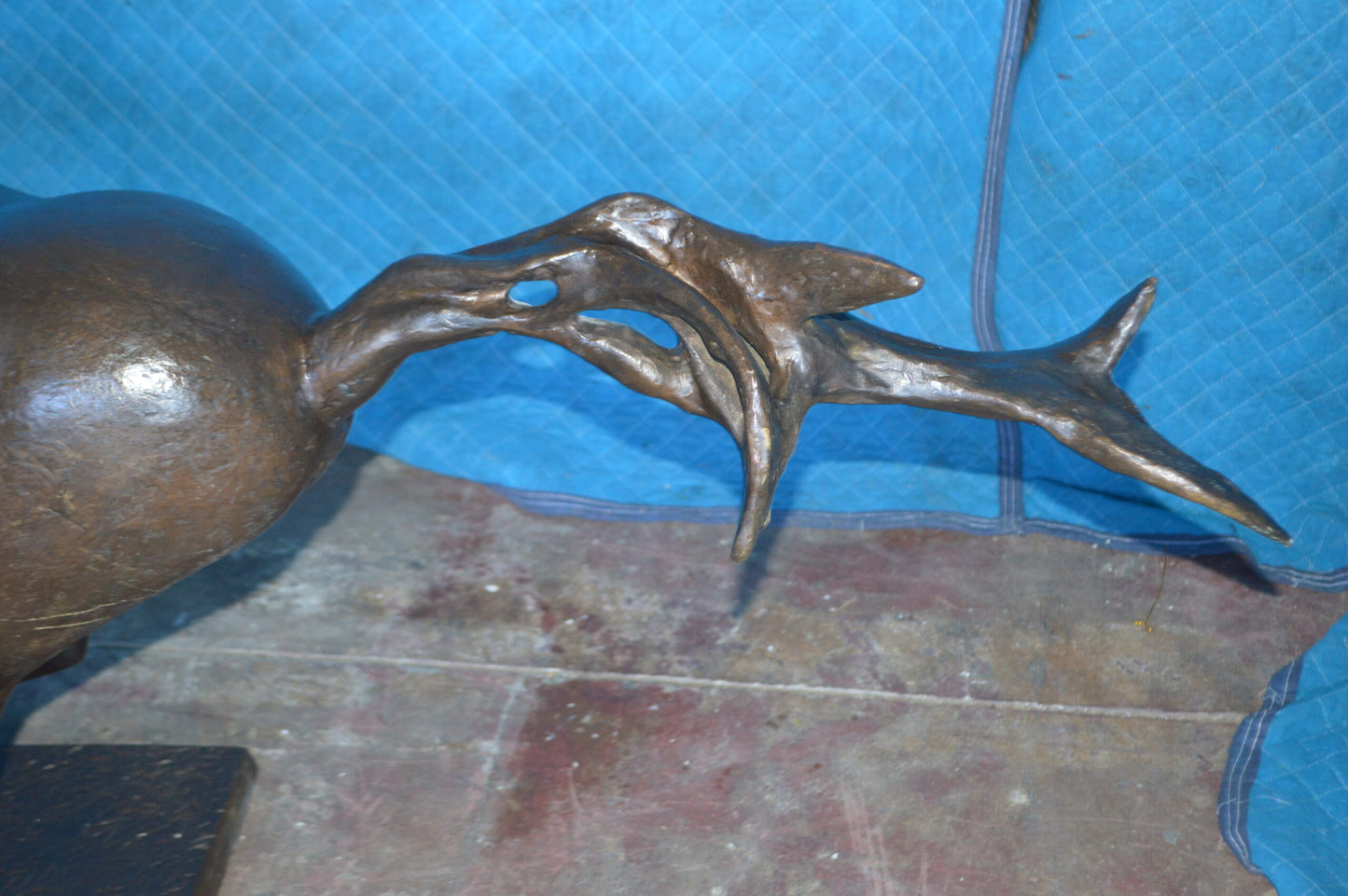 Original 2 of 9 Horse Statue by Attilio de Luca -  Size: 68"L x 19"W x 58"H.