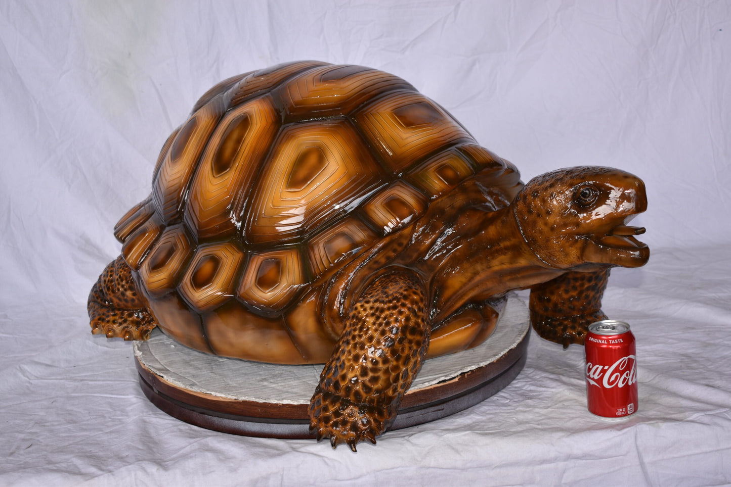 Giant - Tortoise Turtle Fountain Brown Finish Bronze Statue  24" x 38" x 16"H