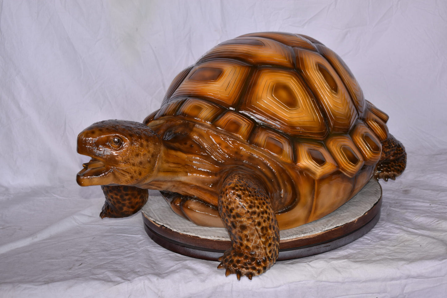Giant - Tortoise Turtle Fountain Brown Finish Bronze Statue  24" x 38" x 16"H