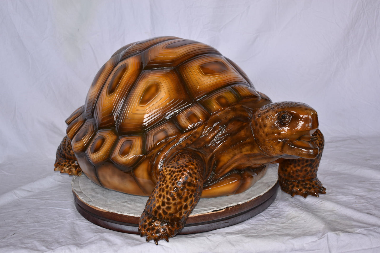 Giant - Tortoise Turtle Fountain Brown Finish Bronze Statue  24" x 38" x 16"H
