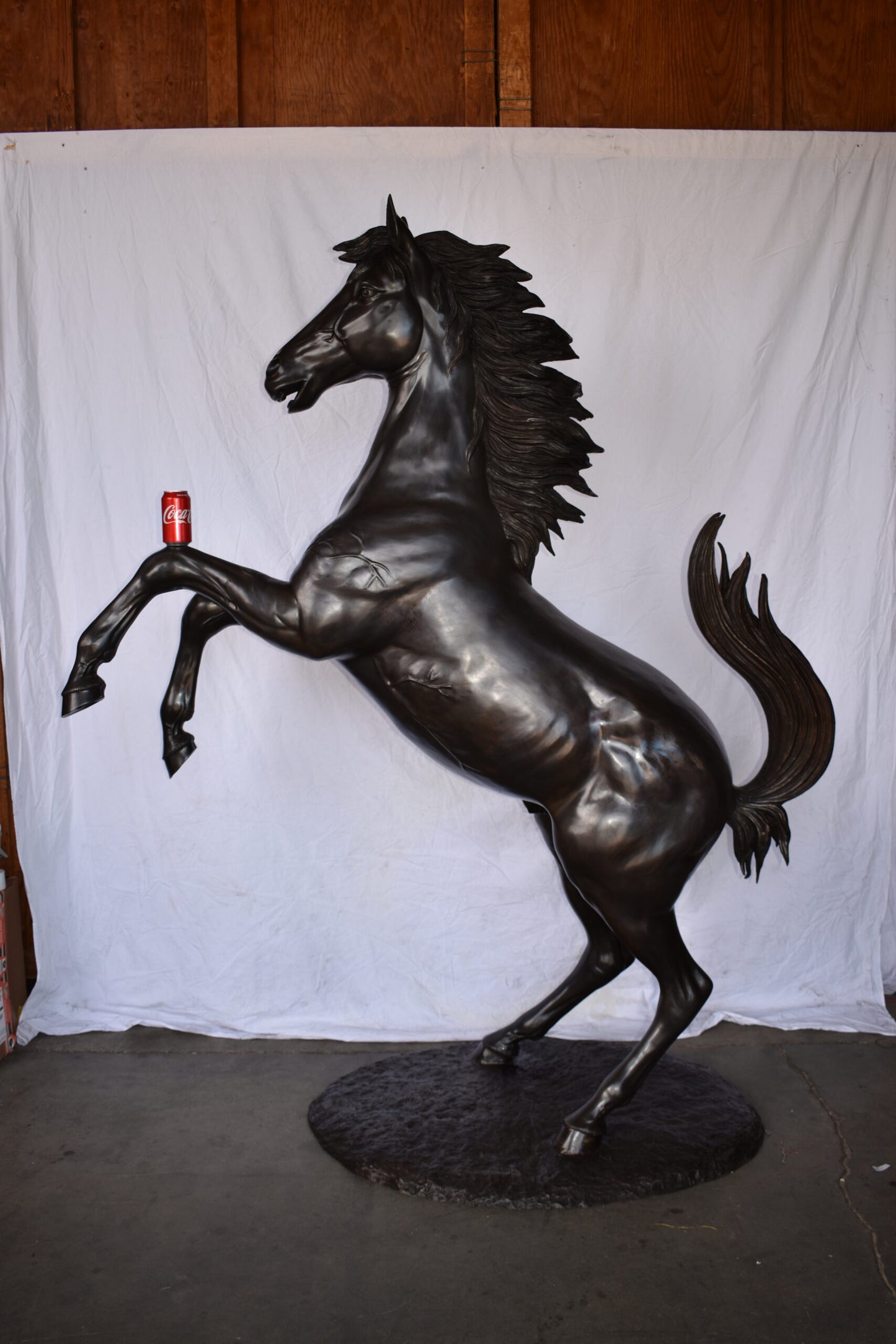 Ferrari Horse Life-size Bronze Statue Giant Size Size: 72" x 34" x 88"H