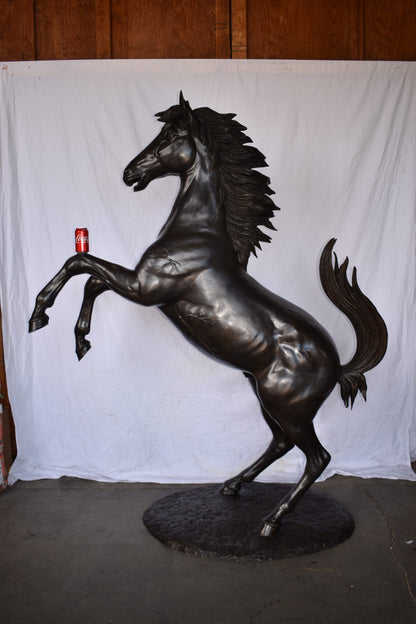 Ferrari Horse Life-size Bronze Statue Giant Size Size: 72" x 34" x 88"H