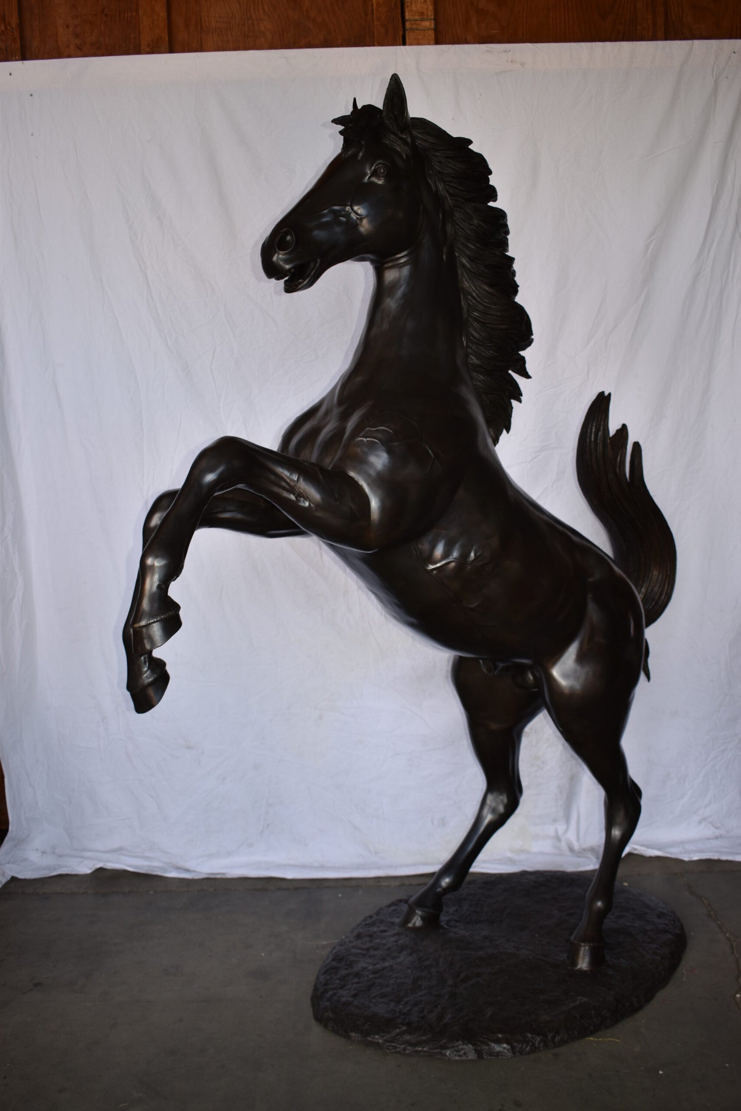 Ferrari Horse Life-size Bronze Statue Giant Size Size: 72" x 34" x 88"H