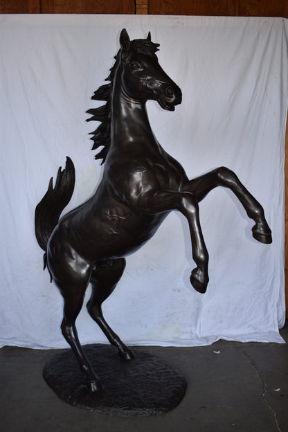 Ferrari Horse Life-size Bronze Statue Giant Size Size: 72" x 34" x 88"H