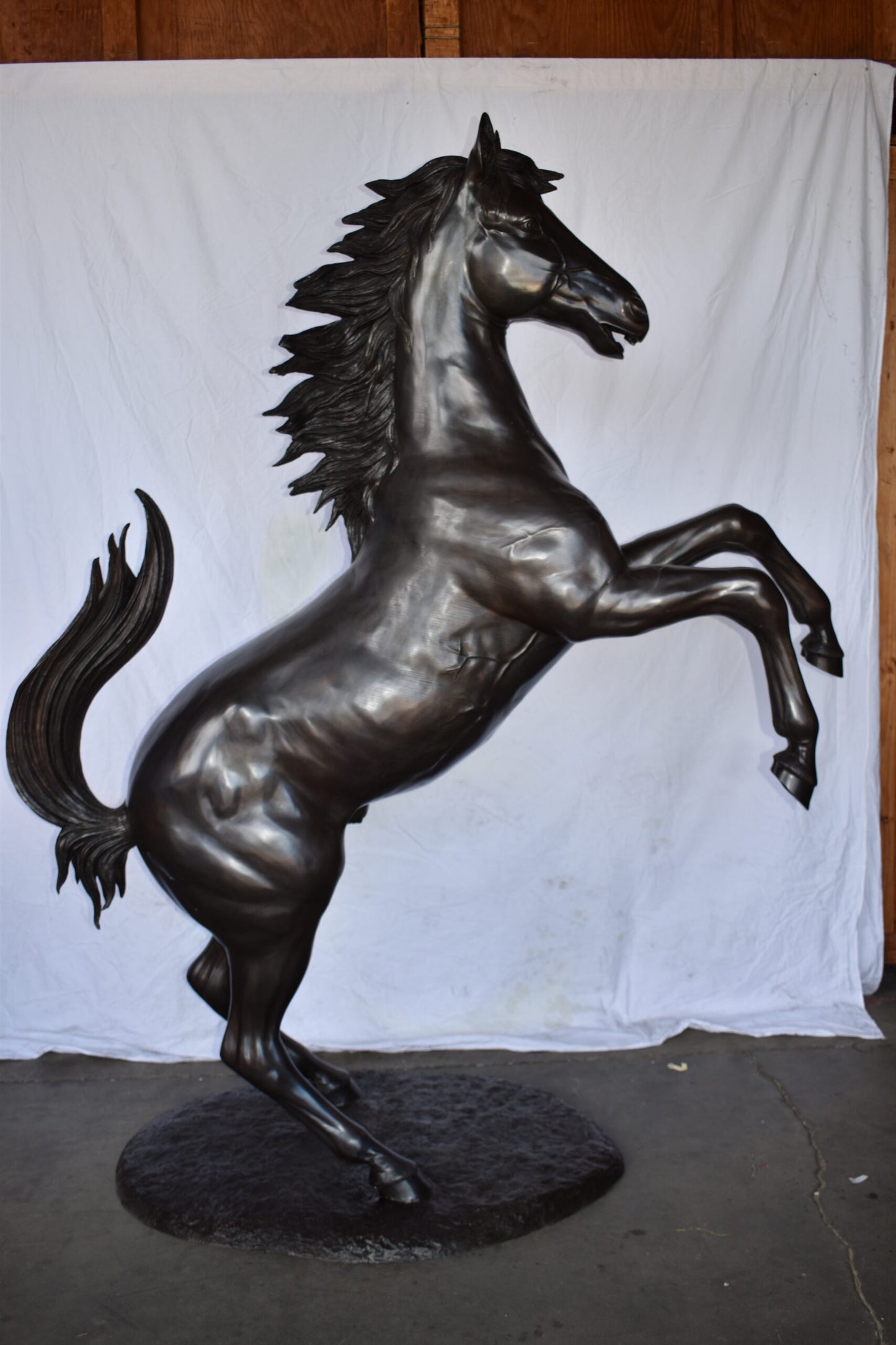 Ferrari Horse Life-size Bronze Statue Giant Size Size: 72" x 34" x 88"H