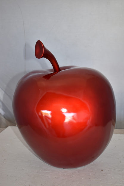 Big Red Apple Made of Resin Statue Size: 15" x 15" x 17"H