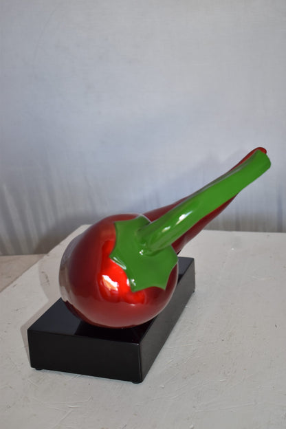 Big Red Chili Pepper Made of Resin Statue Size: 20" x 13" x 11"H
