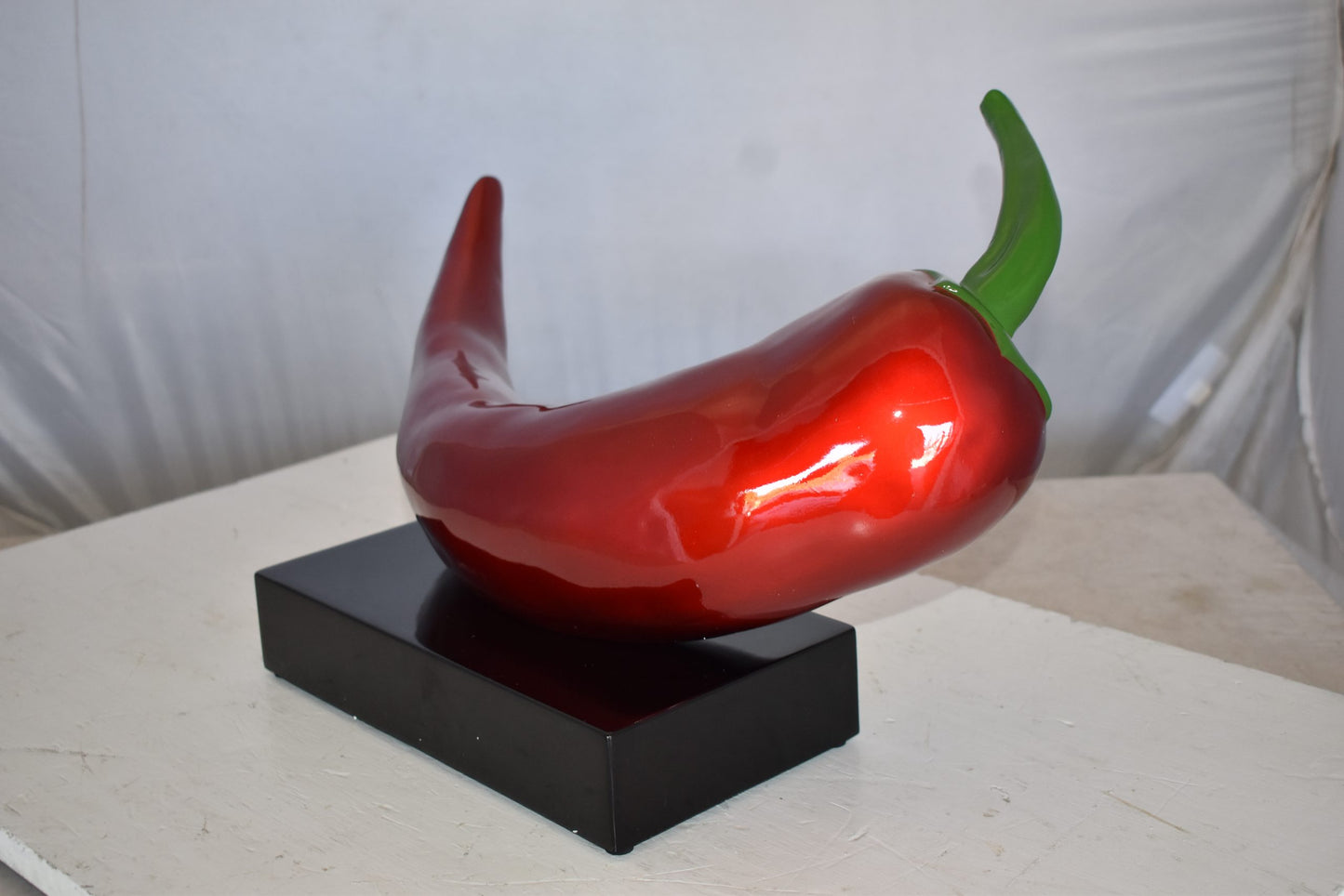 Big Red Chili Pepper Made of Resin Statue Size: 20" x 13" x 11"H