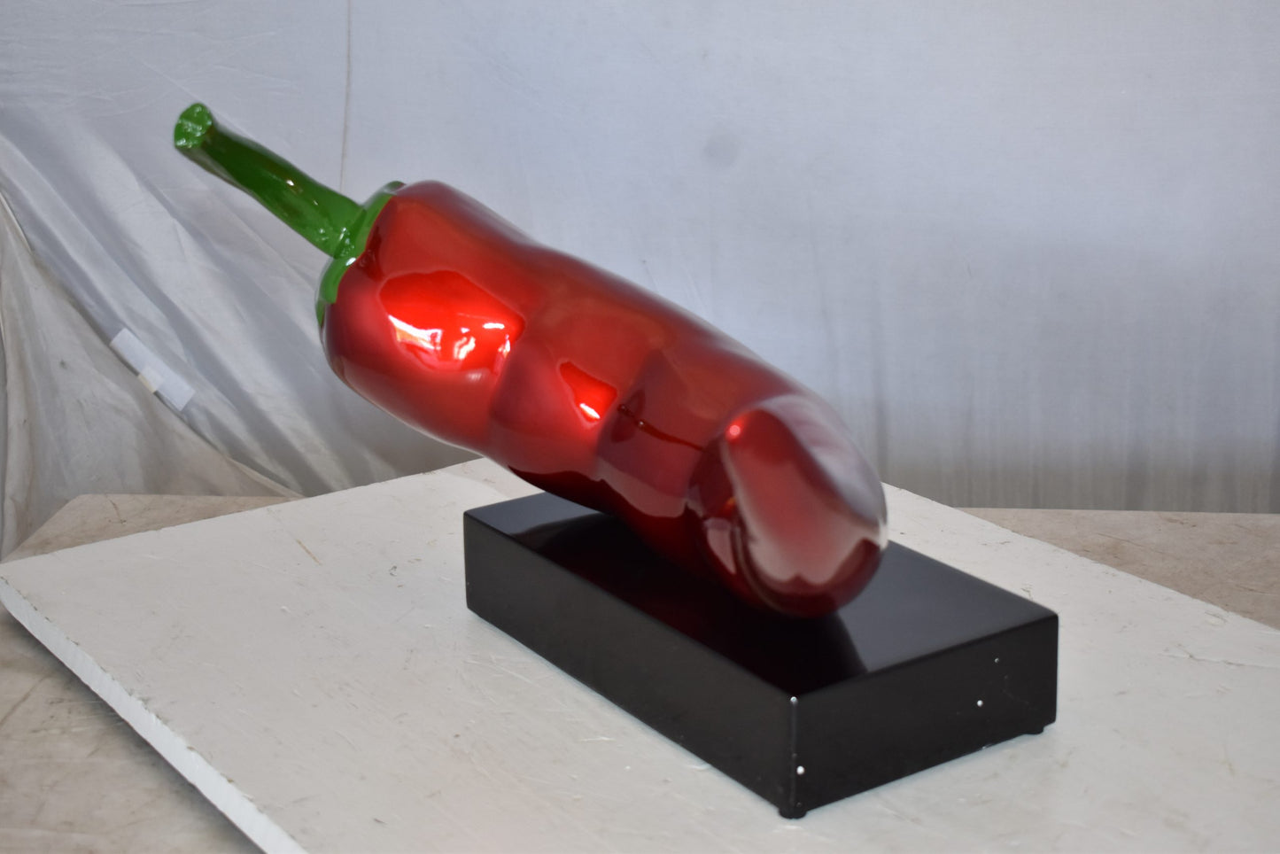 Big Red Chili Pepper Made of Resin Statue Size: 20" x 13" x 11"H