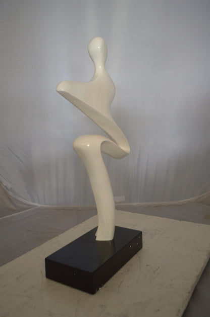 Modern Art Windy Day Resin Statue -  Size: 15"L x 6"W x 24"H.