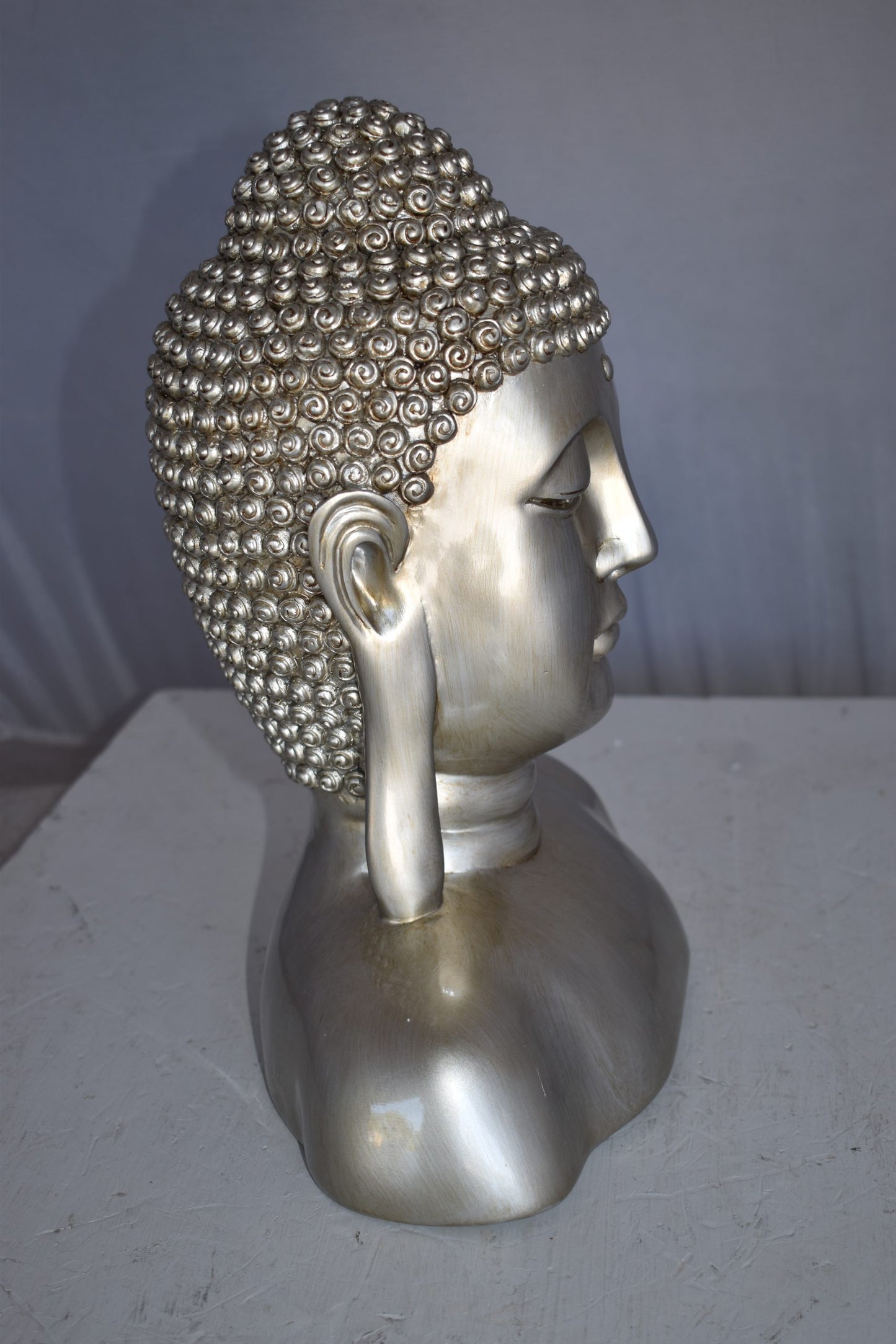 Buddha Bust Made of Resin Statue Size: 12" x 7" x 15"H