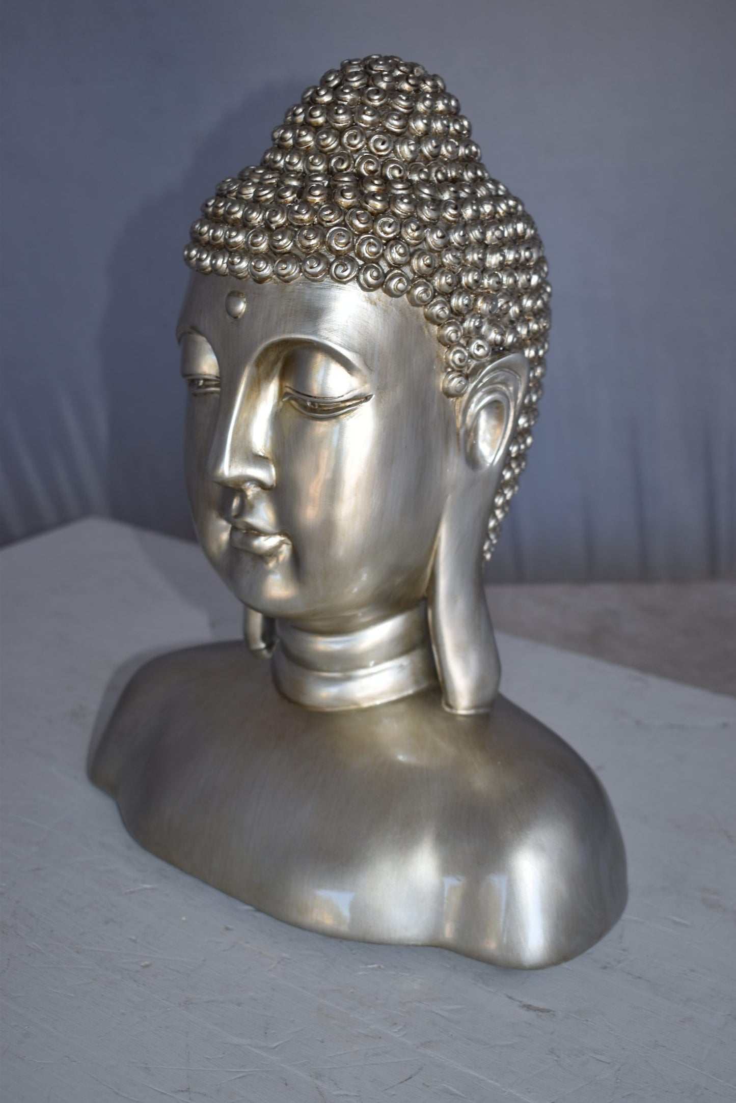 Buddha Bust Made of Resin Statue Size: 12" x 7" x 15"H