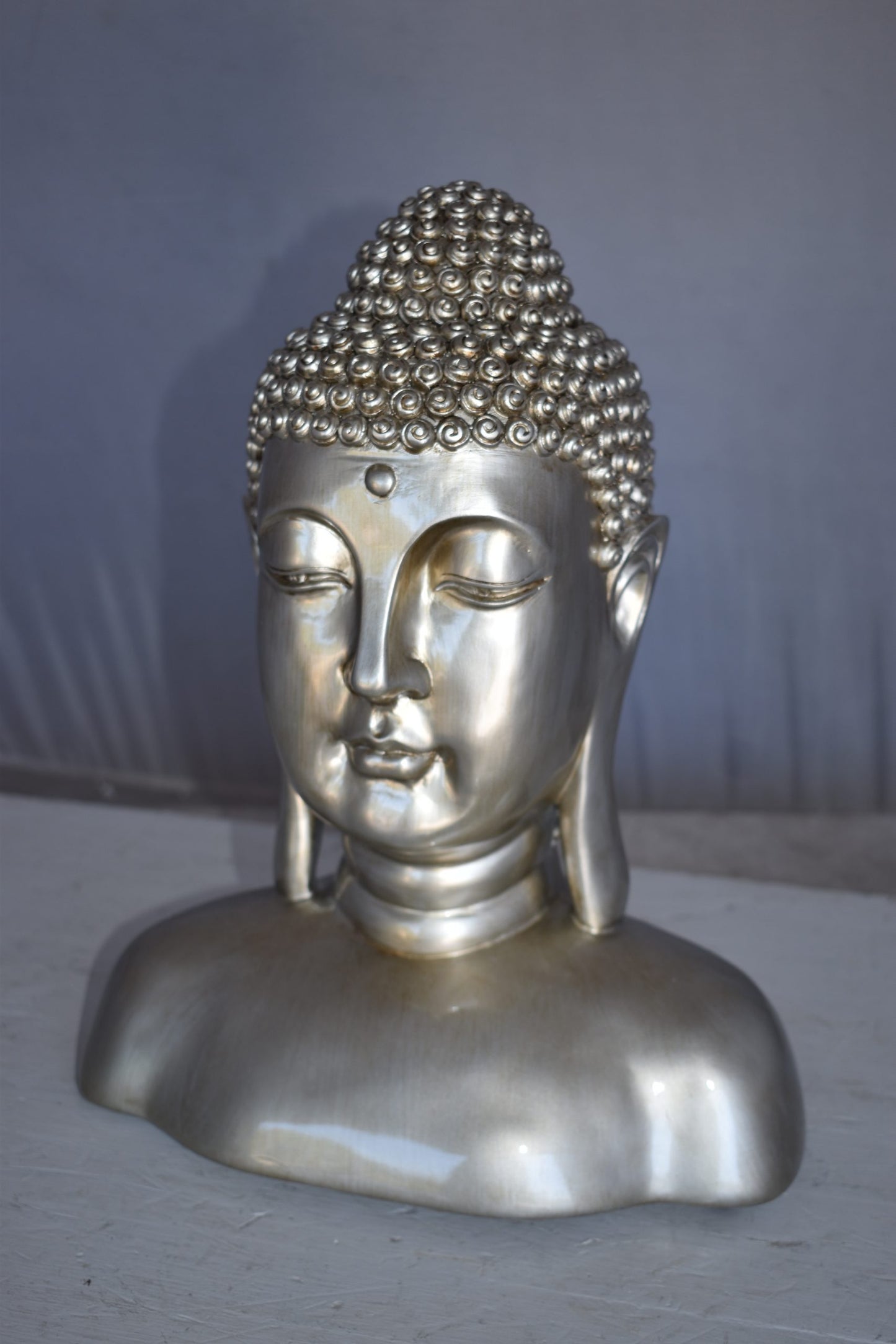 Buddha Bust Made of Resin Statue Size: 12" x 7" x 15"H