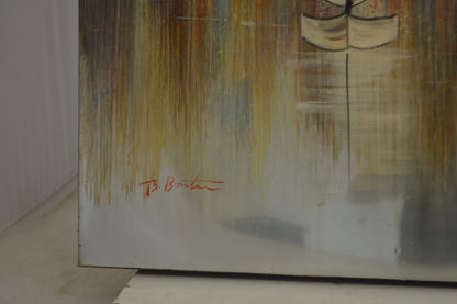 City - Painting on Canvas by Aron Z. -  Size: 39"L x 39"W