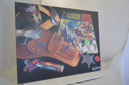 Lone Rangery Painting on Canvas by Doug Bloodworth -  Size: 37"L x 28"W