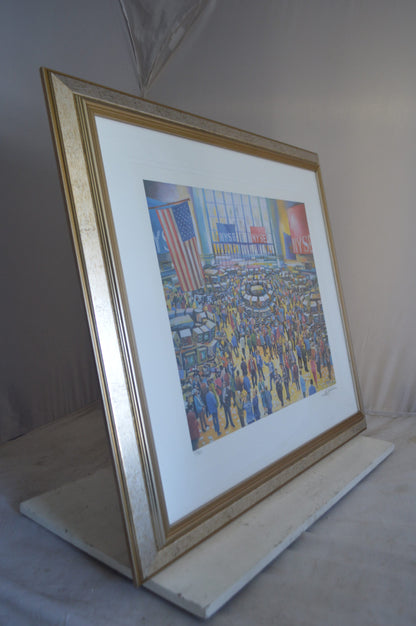 NY Stock Market Painting by Ari Gradus -  Size: 37"L x 34"W