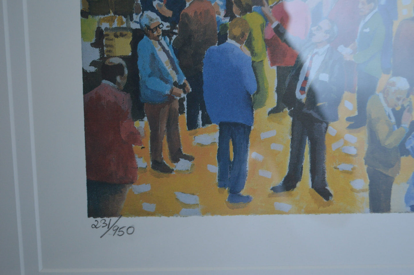 NY Stock Market Painting by Ari Gradus -  Size: 37"L x 34"W