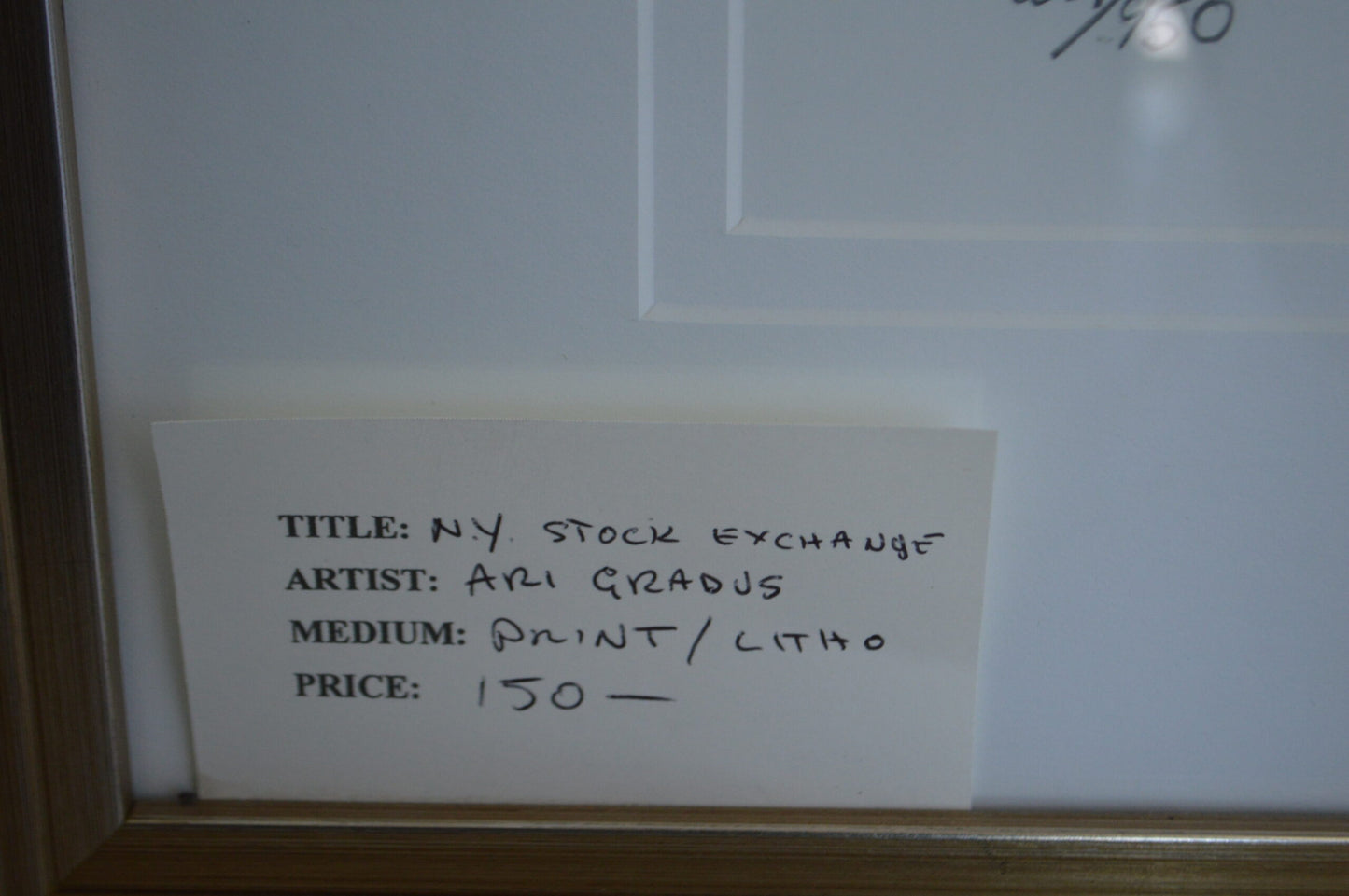 NY Stock Market Painting by Ari Gradus -  Size: 37"L x 34"W