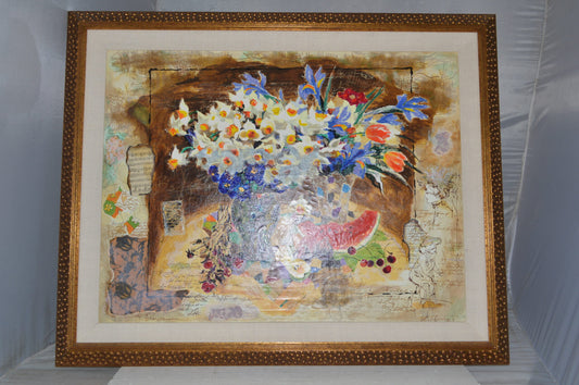 Vase Painting by Alexander and Wissotzky -  Size: 44"L x 36"W