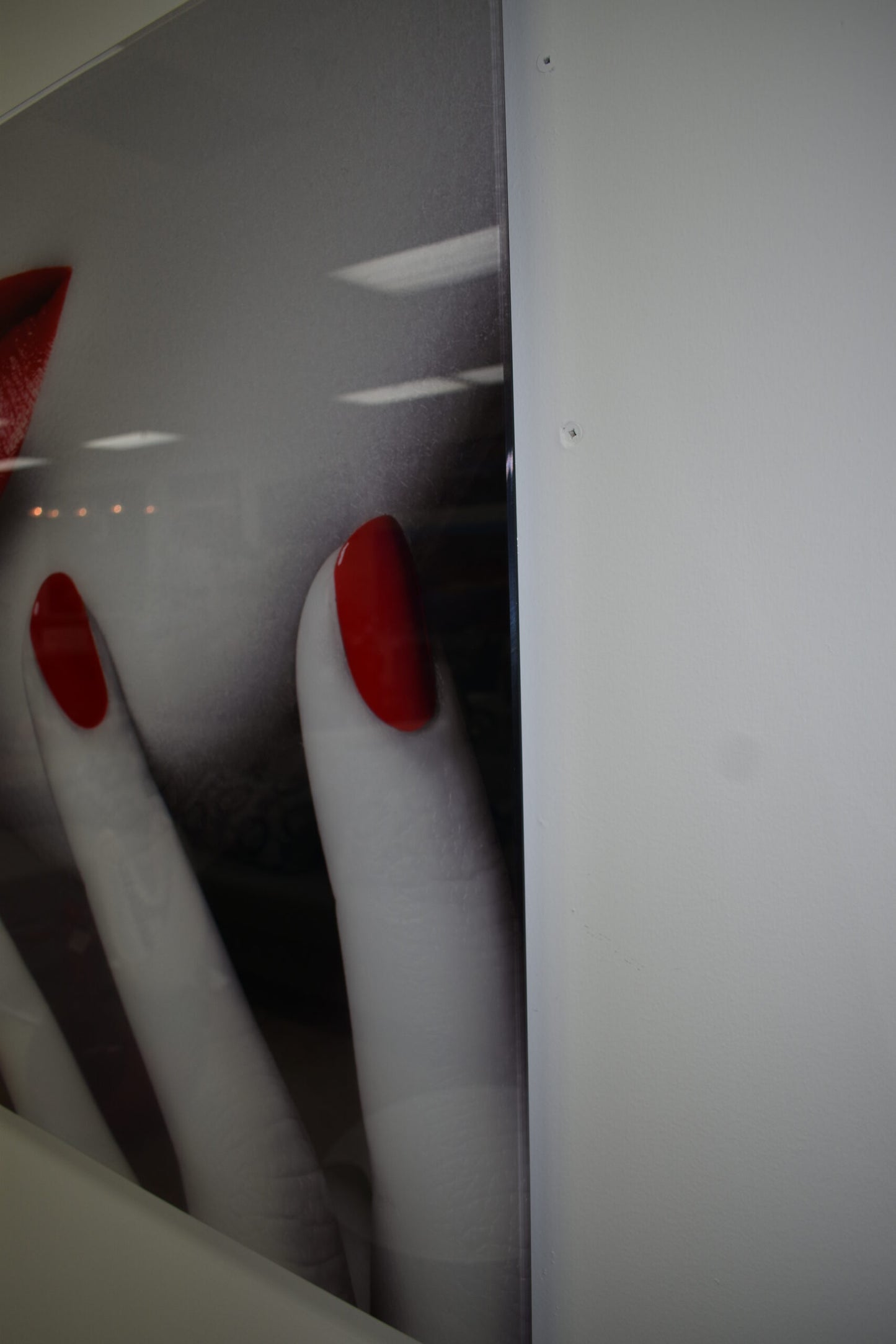 Two-Piece Modern Acrylic Painting of a Sensual Composition 1" x 78" x 39"H