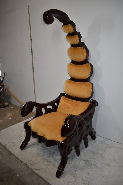 Giant Scorpion King Chair with Yellow and Brown Colors