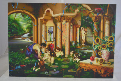 Nymphs by Orlando Quevedo on Unstretched Canvas Small, 20"x15"