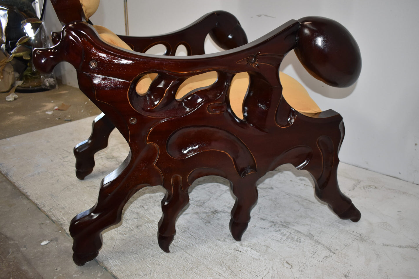 Giant Scorpion King Chair with Yellow and Brown Colors