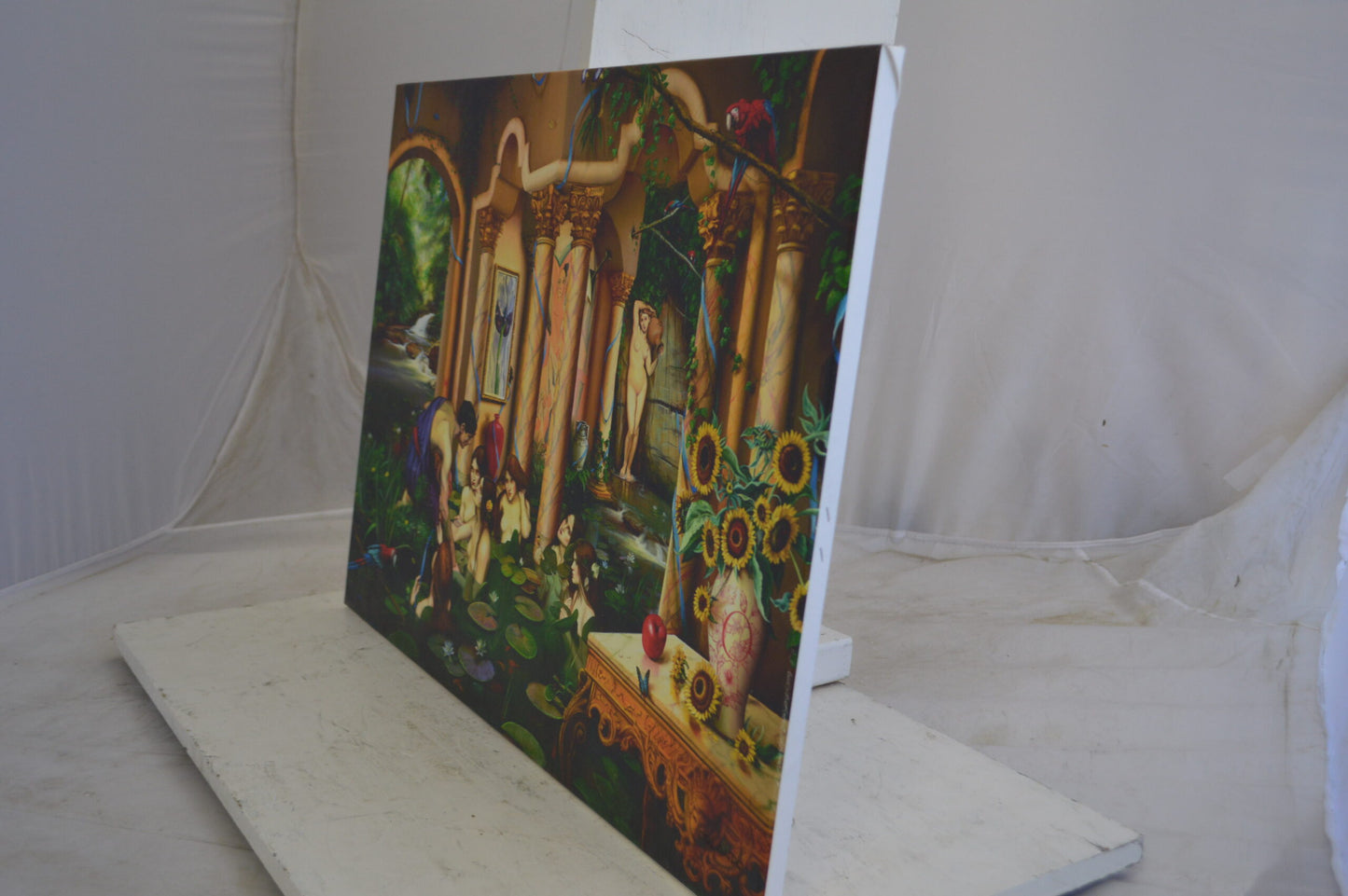 Water Nymphs Painting By Orlando Quevedo -  Size: 29"L x 20"W