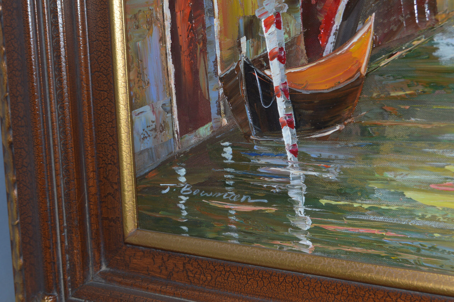 Venice Painting by J. Bowman -  Size: 49"L x 37"W