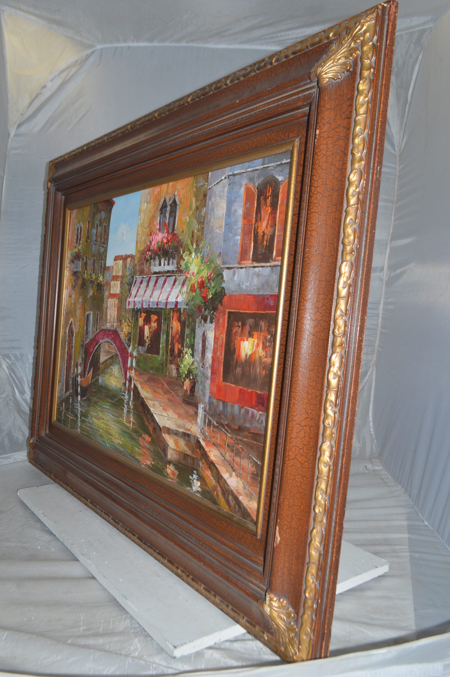 Venice Painting by J. Bowman -  Size: 49"L x 37"W