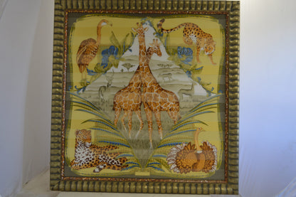 Serengeti Wild Life Painting by unknown artist -  Size: 42"L x 44"W