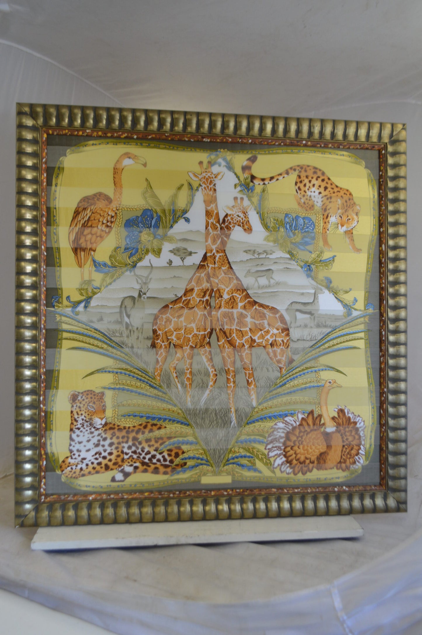 Serengeti Wild Life Painting by unknown artist -  Size: 42"L x 44"W