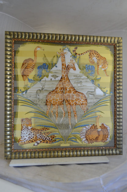Serengeti Wild Life Painting by unknown artist -  Size: 42"L x 44"W