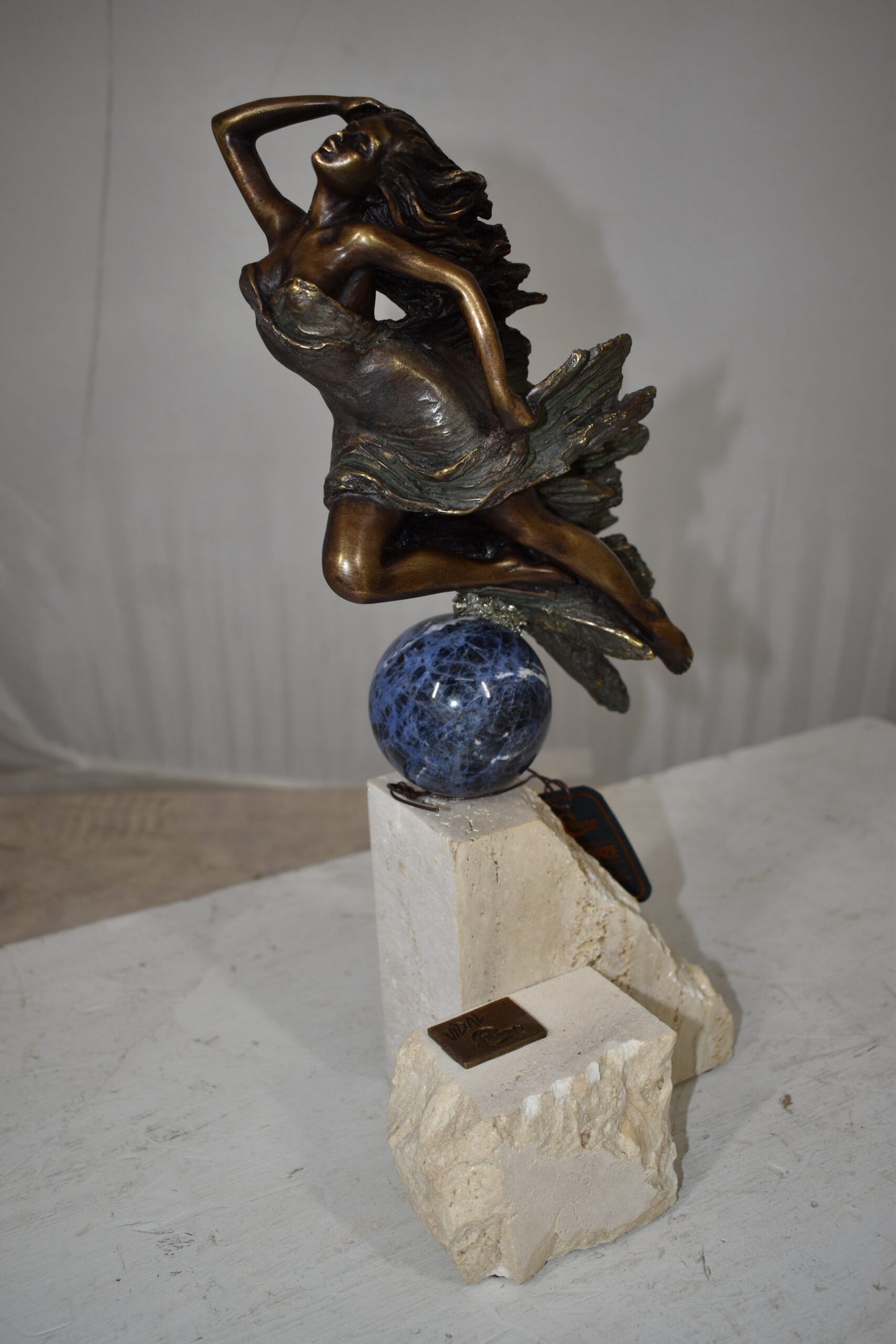 Emerge, Bronze Statue from the Vidal Collection, COA included 7" x 5" x 15"H