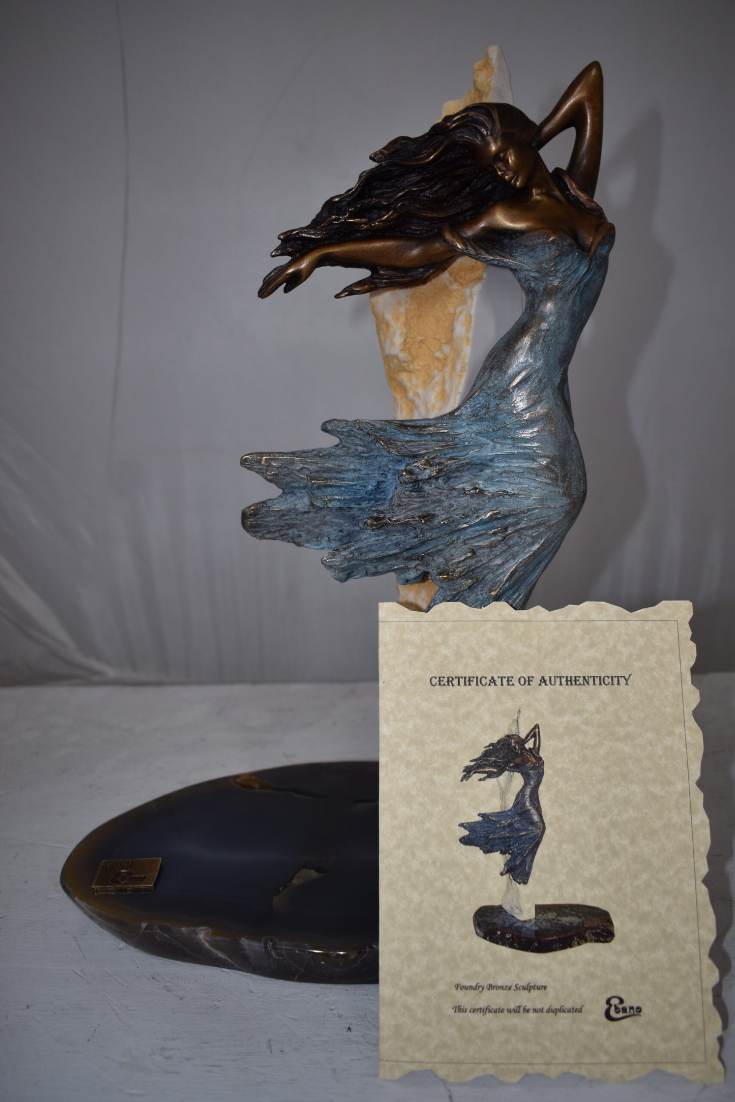 Evolution, Bronze Statue from the Vidal Collection, COA included 8" x 14" x 17"H