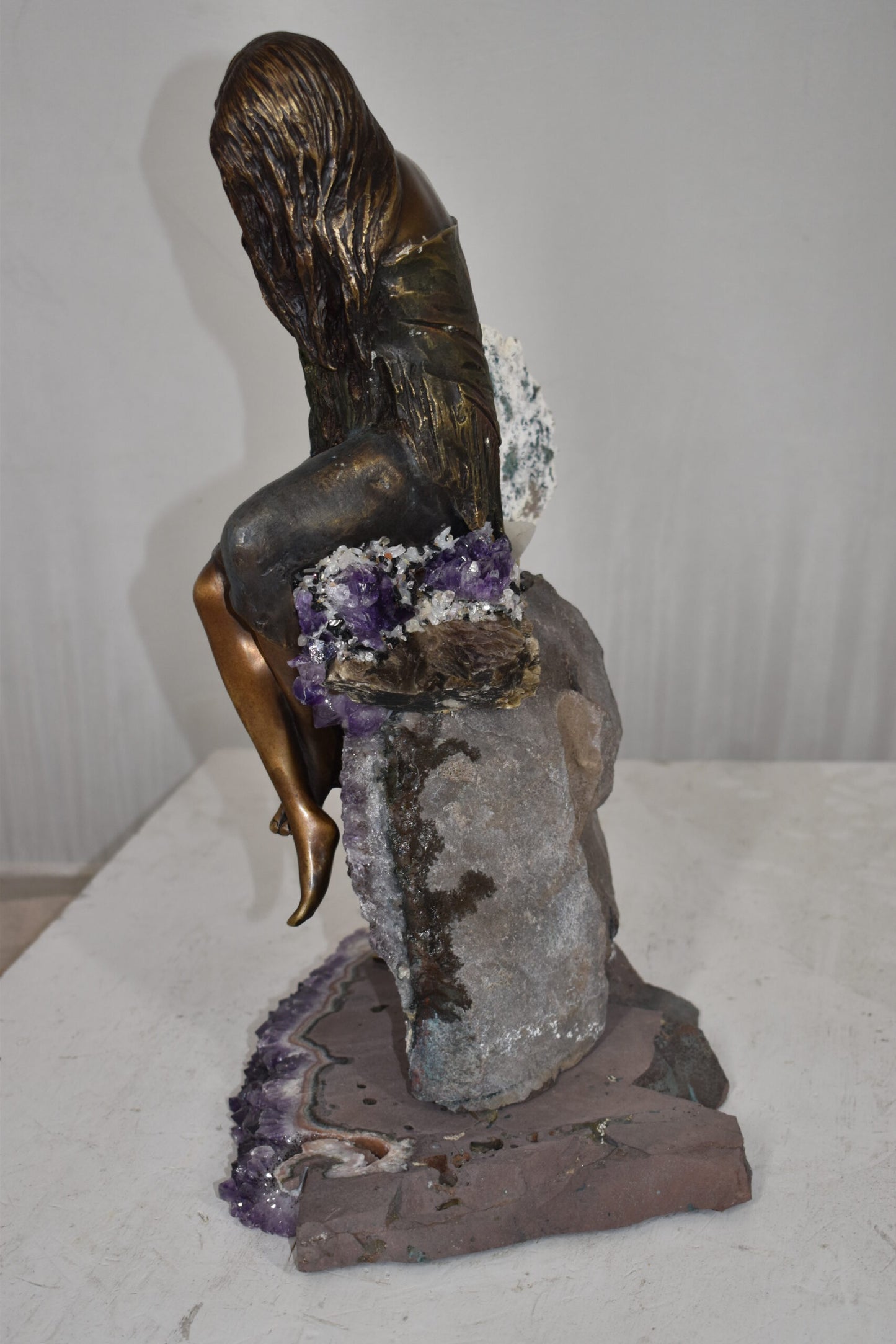 Evenfall, Bronze Statue from the Vidal Collection, COA included 12" x 10" x 17"H