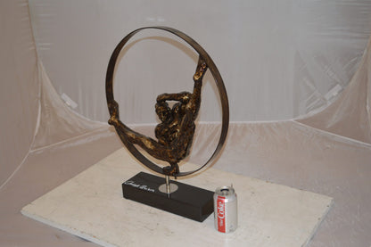 Gymnastic Resin Statue -  Size: 5"L x 17"W x 22"H.