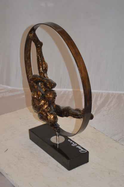 Gymnastic Resin Statue -  Size: 5"L x 17"W x 22"H.