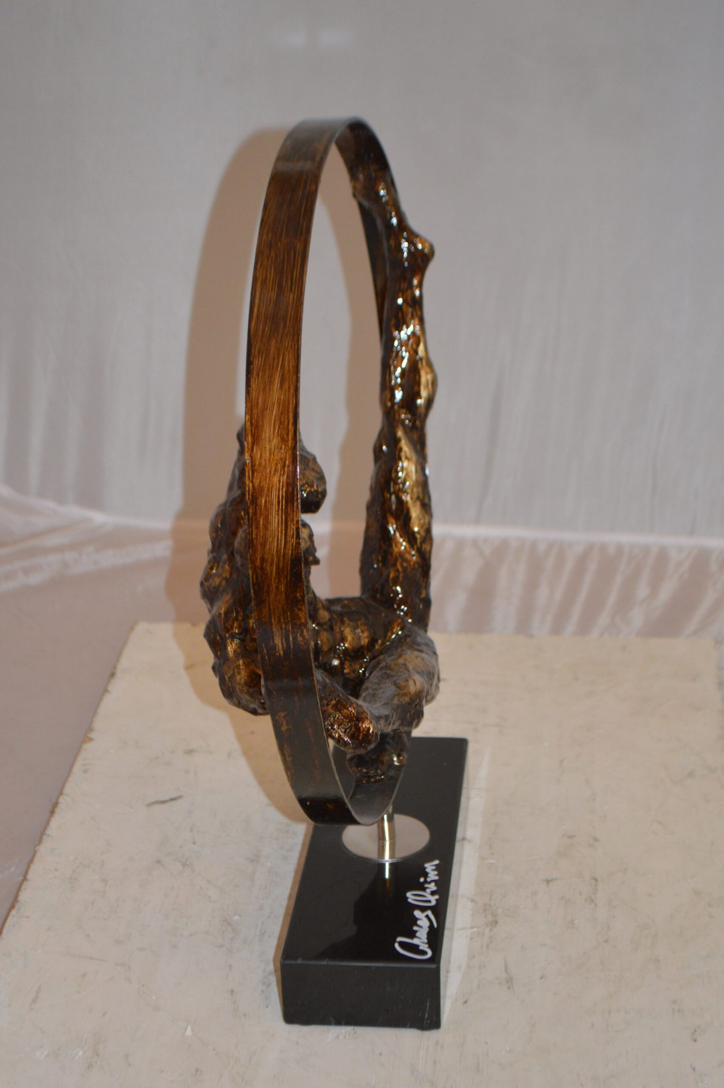 Gymnastic Resin Statue -  Size: 5"L x 17"W x 22"H.