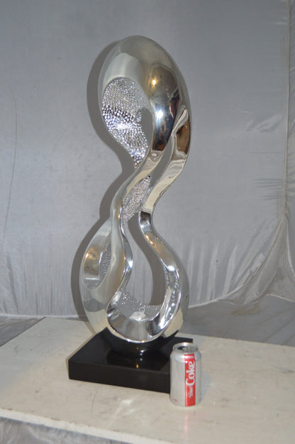 Modern Art Abstract Resin Statue -  Size: 11"L x 8"W x 31"H.
