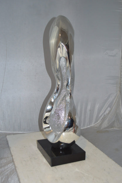 Modern Art Abstract Resin Statue -  Size: 11"L x 8"W x 31"H.