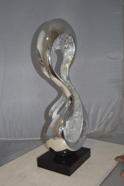 Modern Art Abstract Resin Statue -  Size: 11"L x 8"W x 31"H.