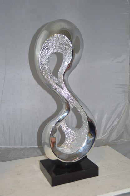 Modern Art Abstract Resin Statue -  Size: 11"L x 8"W x 31"H.