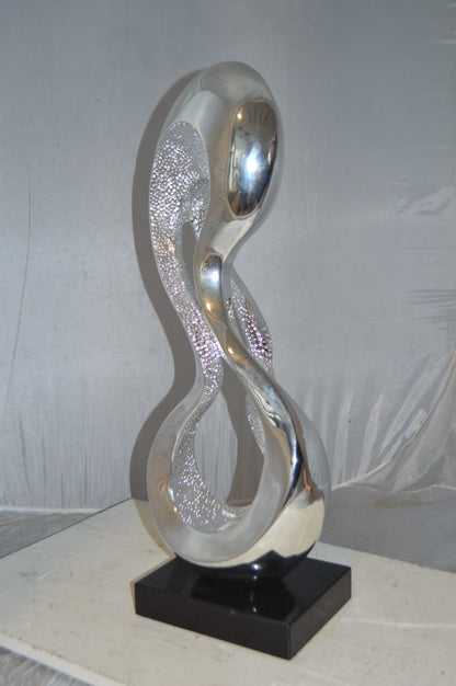 Modern Art Abstract Resin Statue -  Size: 11"L x 8"W x 31"H.